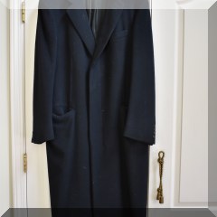 H15. Gieves and Hawkes Savile Row bespoke men's wool coat. - $75 